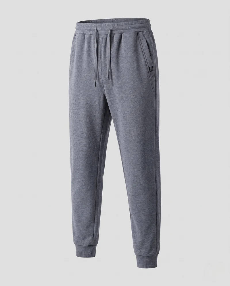 Herren Thermo-Jogginghose mit Fleece-Innenfutter, Kordelzug und elastischen Beinbündchen Nord Taschen