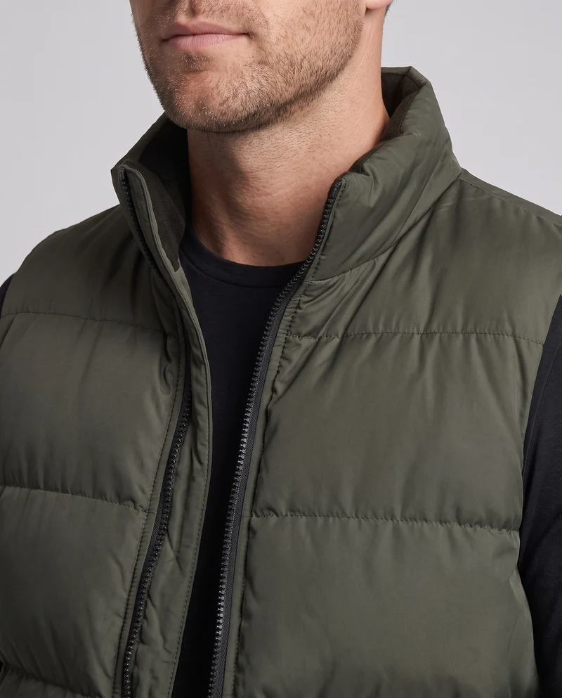 Herren Thermo‑Steppweste mit kuscheligem Sherpa‑Futter und wasserabweisender Mikrofaserschale Nord Taschen