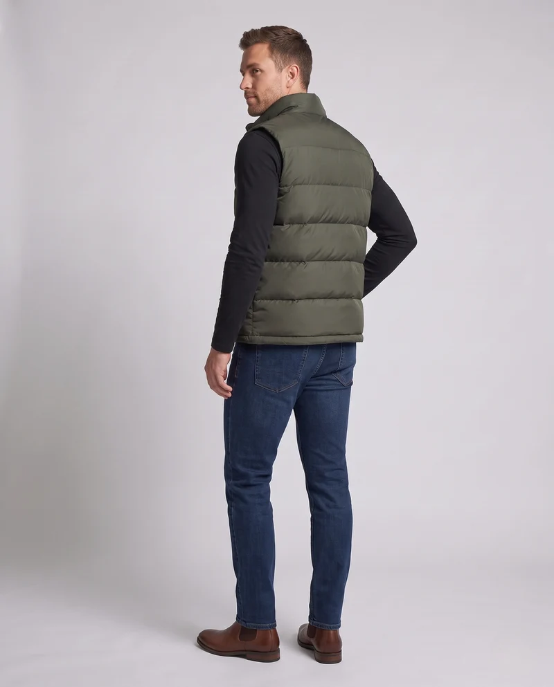 Herren Thermo‑Steppweste mit kuscheligem Sherpa‑Futter und wasserabweisender Mikrofaserschale Nord Taschen
