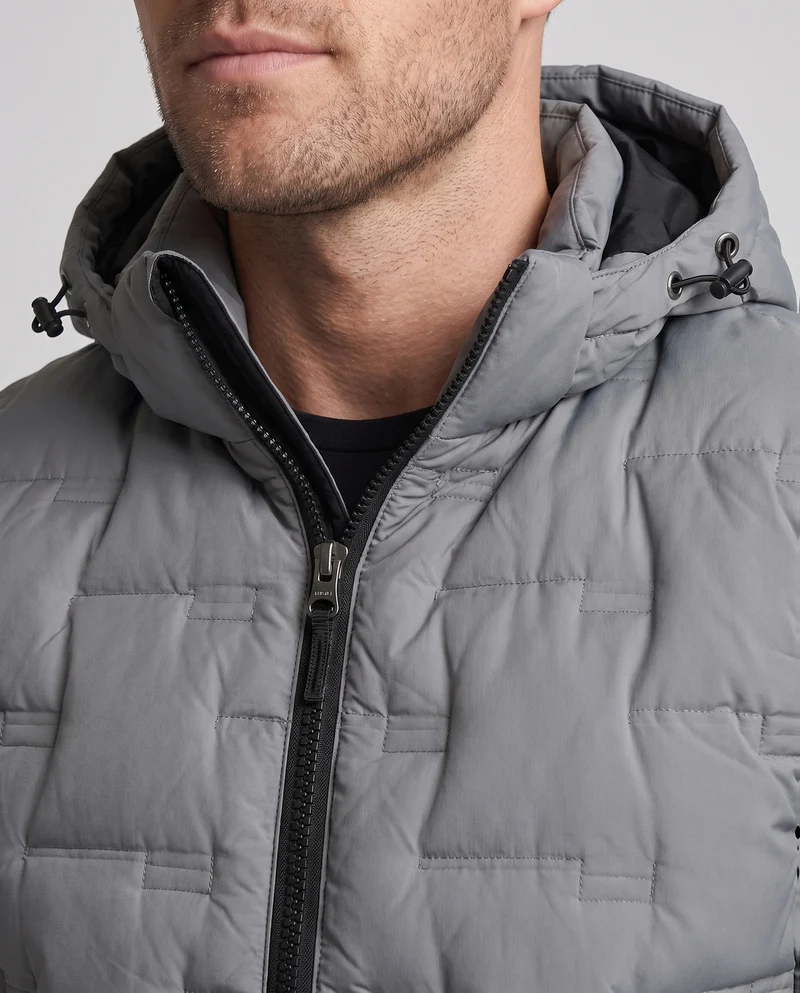 Herren Thermo-Utility Kapuzenweste mit wasserabweisender Mikrofaserschale und elastischem Bund Nord Taschen