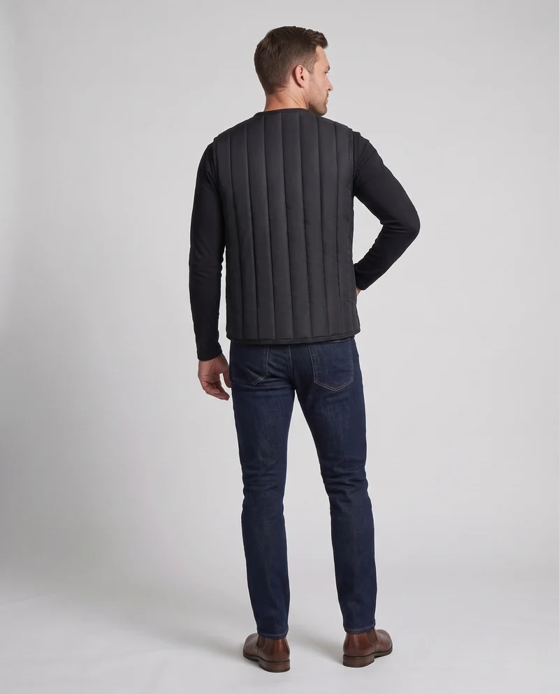 Herren Thermo‑Weste mit weichem Teddyfutter, Knopfleiste und aufgesetzten Taschen Nord Taschen