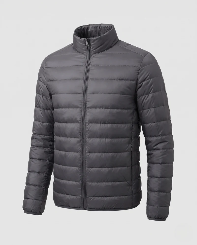 Herren Ultraleichte Kompressions‑Steppjacke mit Stehkragen und Packfunktion Nord Taschen