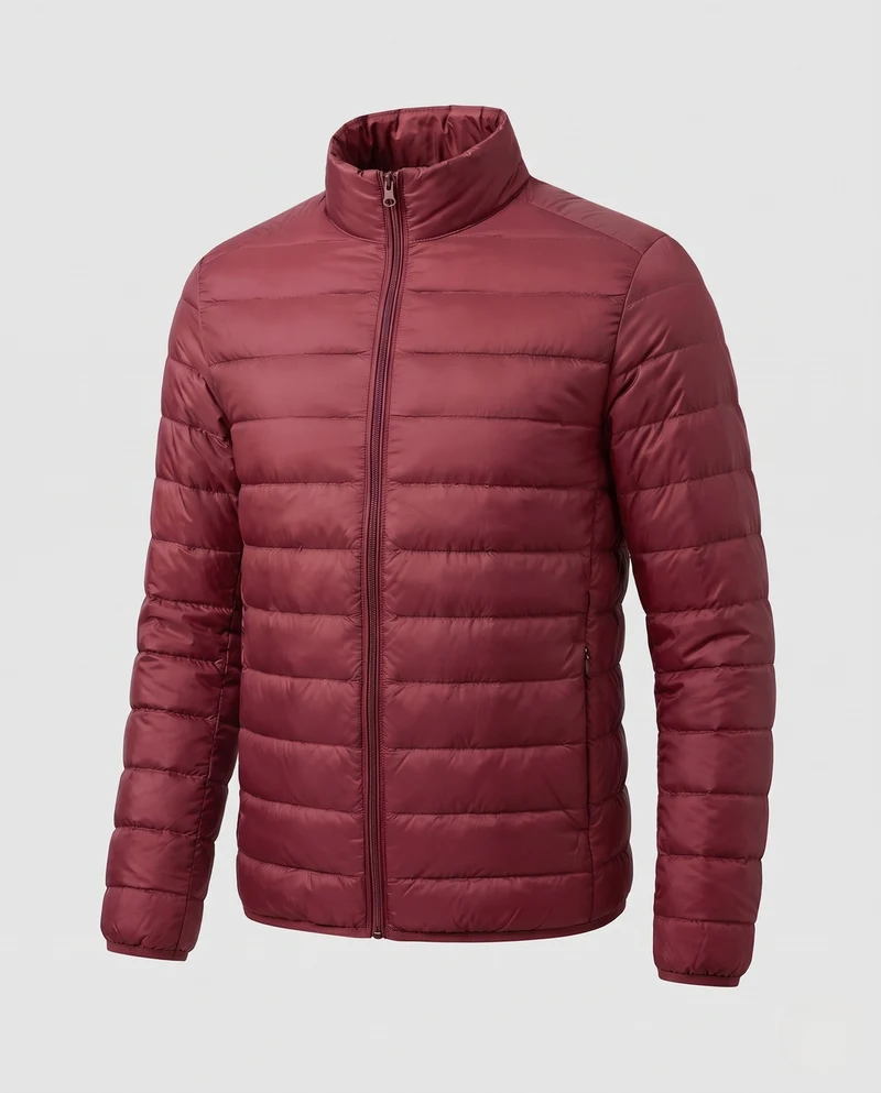 Herren Ultraleichte Kompressions‑Steppjacke mit Stehkragen und Packfunktion Nord Taschen