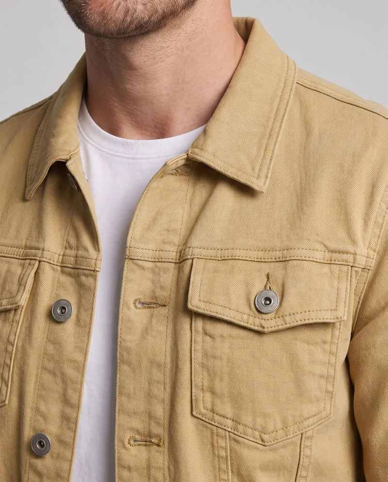 Herren Leichte Denimjacke mit schmaler Silhouette, Hemdkragen und aufgesetzten Brusttaschen Nord Taschen