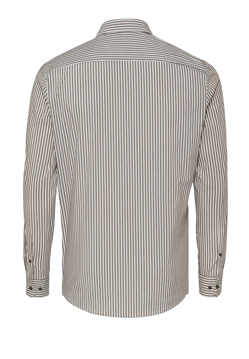 E41007-21703 - Business Stretch Hemd slim fit - braun