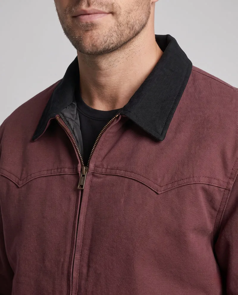Herren gepolsterte Canvas‑Bomberjacke mit Teddykragen und Thermofutter Nord Taschen