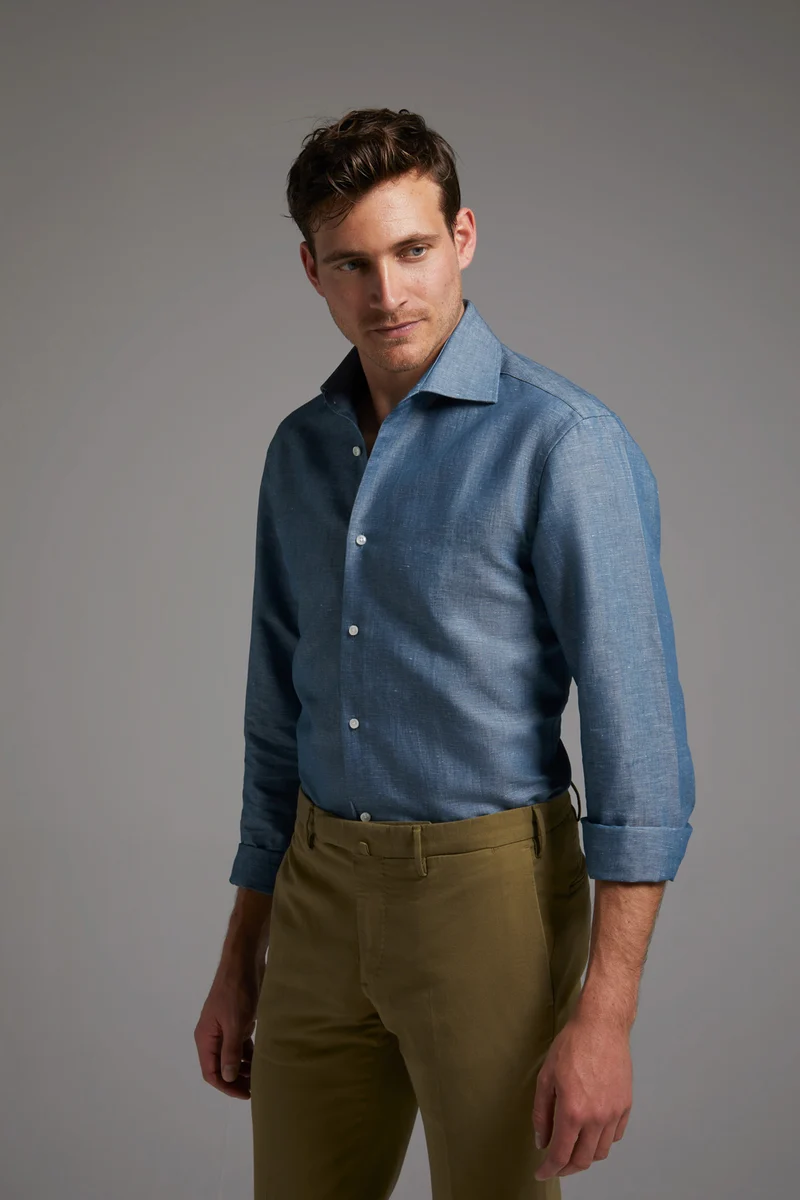 Denim-Hemd Modern Fit Blau