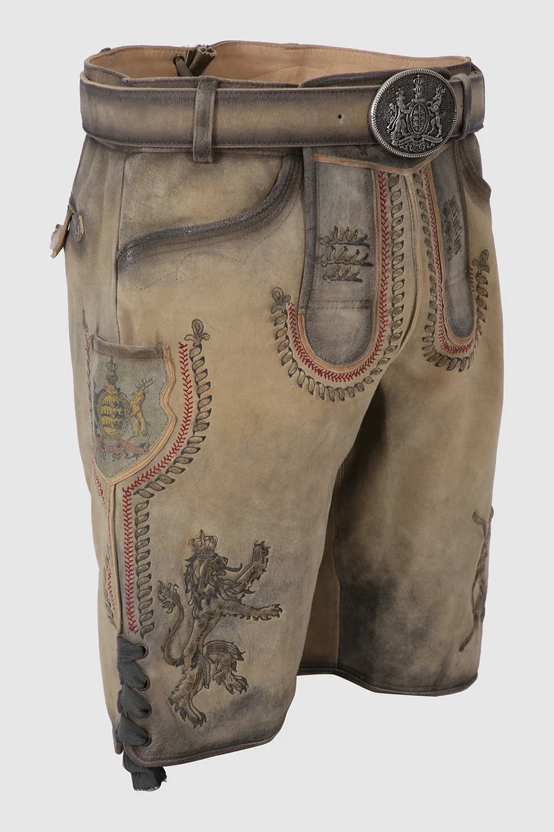 Herren Lederhose % - FURCHTLOS UND TREU 3 - Trachtenhose - Krüger Buam - 906971-000-0071