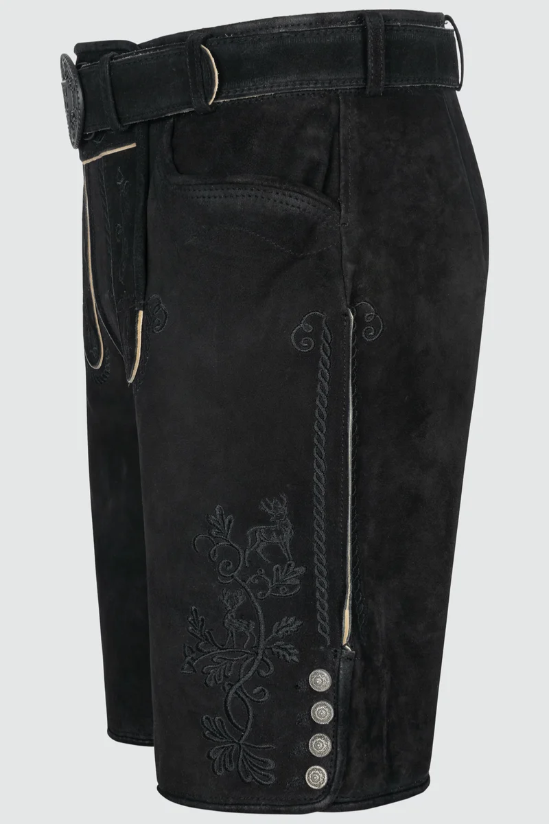Herren Lederhose SYLVAR mit Gürtel - Krüger Buam - 968770-000-0004