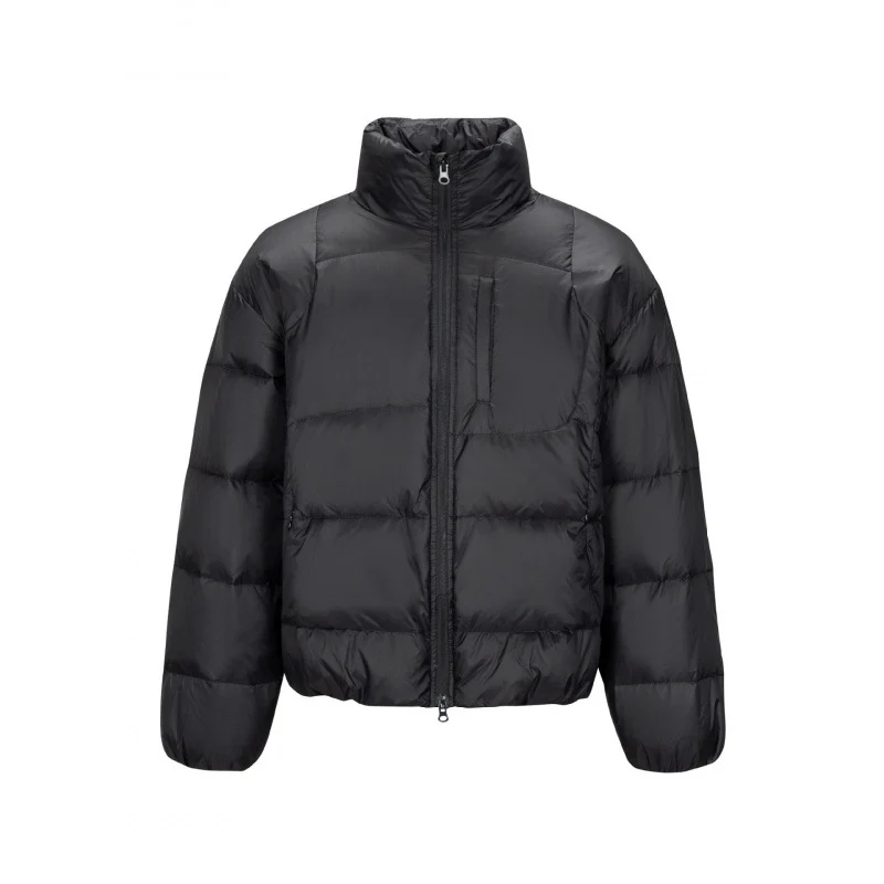 Herren Kurz geschnittene kompakt verstaubare Pufferjacke mit Stehkragen und verdeckter Brusttasche Nord Taschen