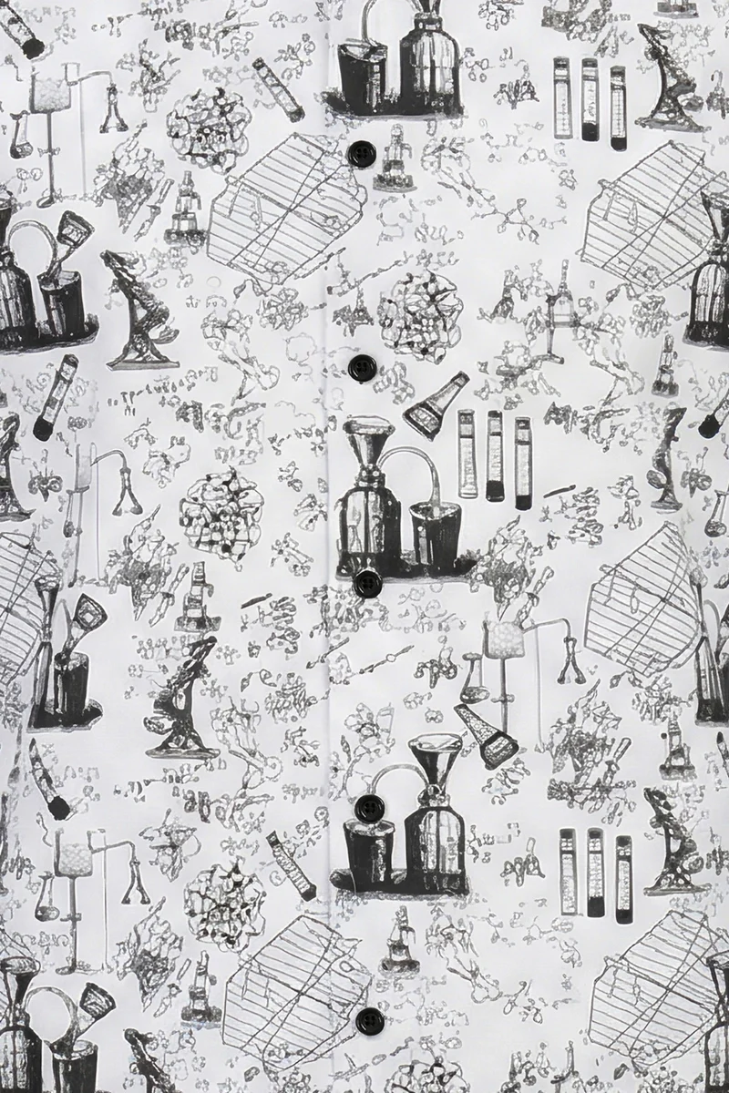Chemistry Experiments inspired Long Sleeve Men's Shirt