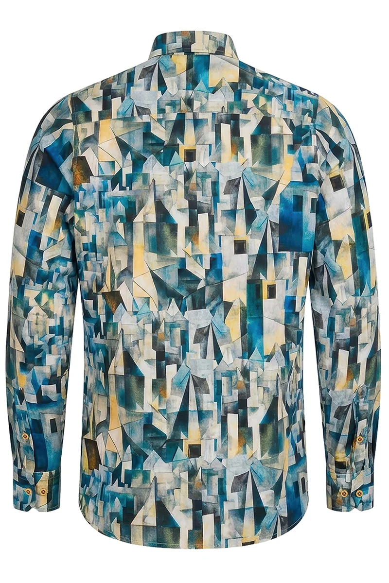 Georges Braque Pere du Cubisme inspired Long Sleeve Men's Shirt