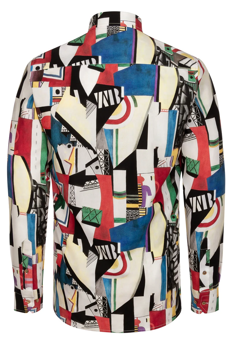La Ville The City Fernand Léger inspired Long Sleeve Men's Shirt