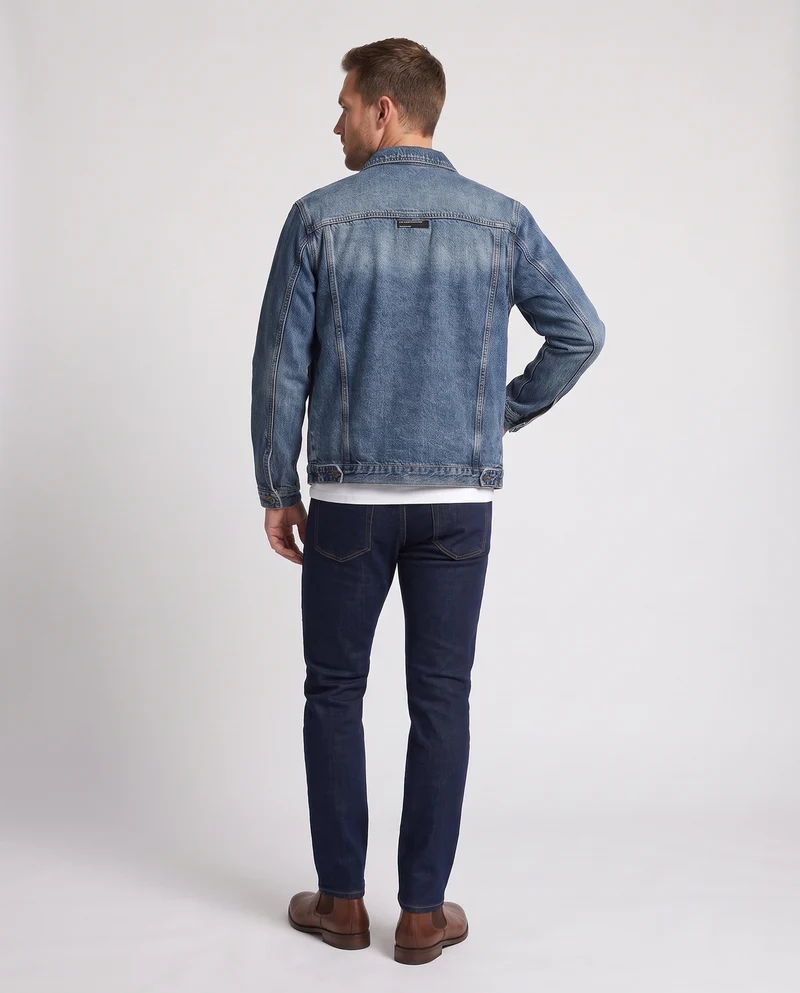 Herren Cargo-Denimhose mit verstärkten Kniepartien, Mehrfach-Taschen und Relaxed-Silhouette Nord Taschen