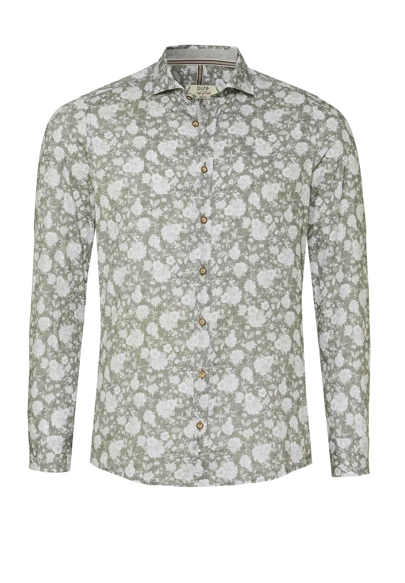 E42610-21193 - Tracht Hemd slim fit - grün