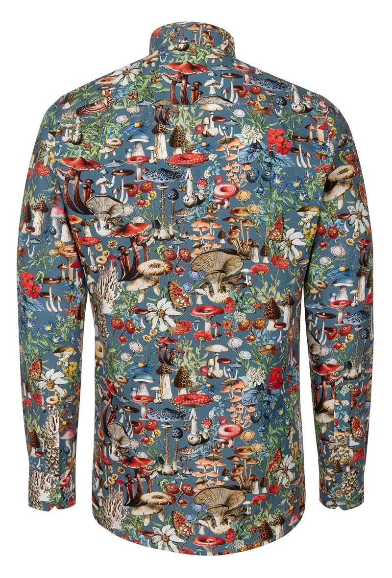 Mushroom Inspired Adolphe Millot Long Sleeve Men's Shirt