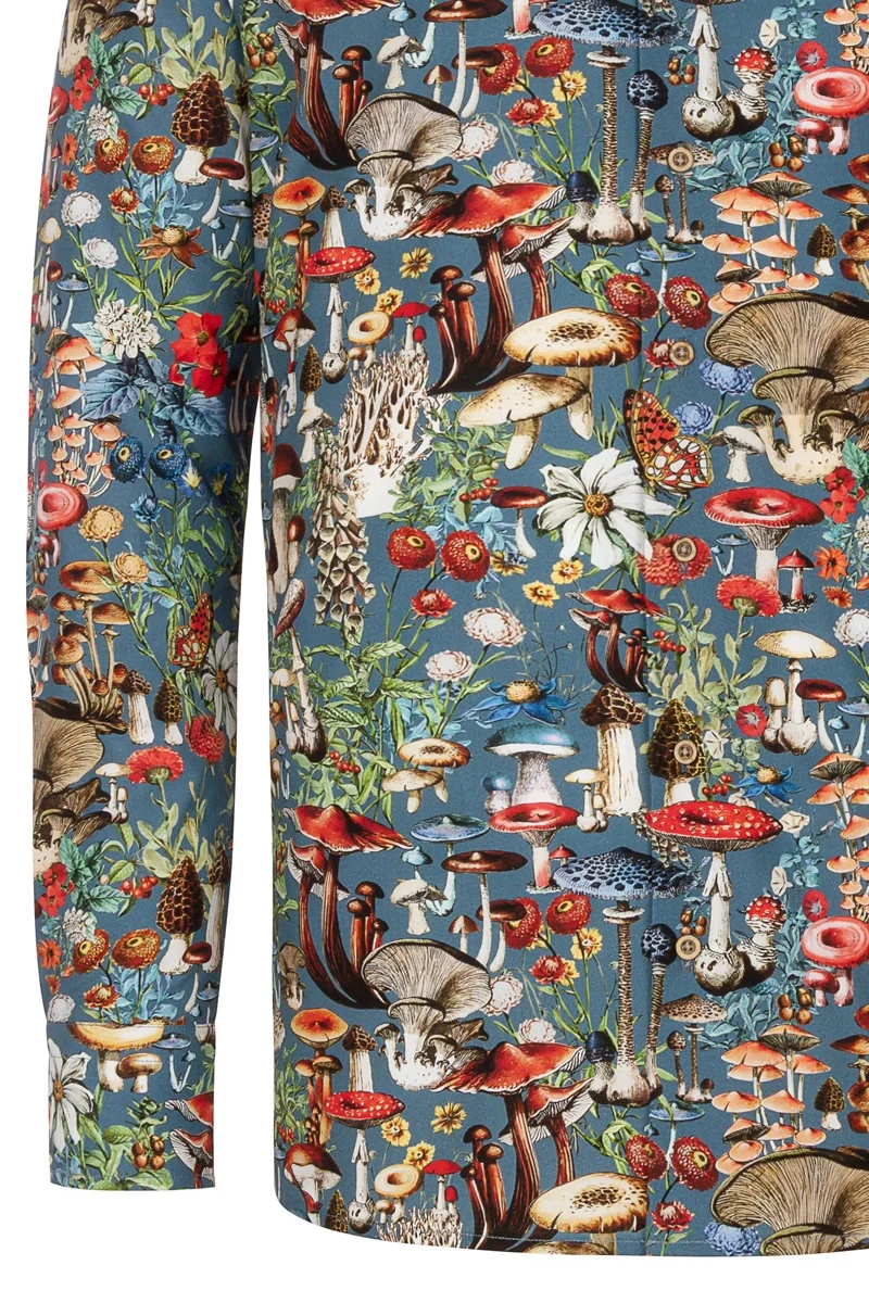 Mushroom Inspired Adolphe Millot Long Sleeve Men's Shirt