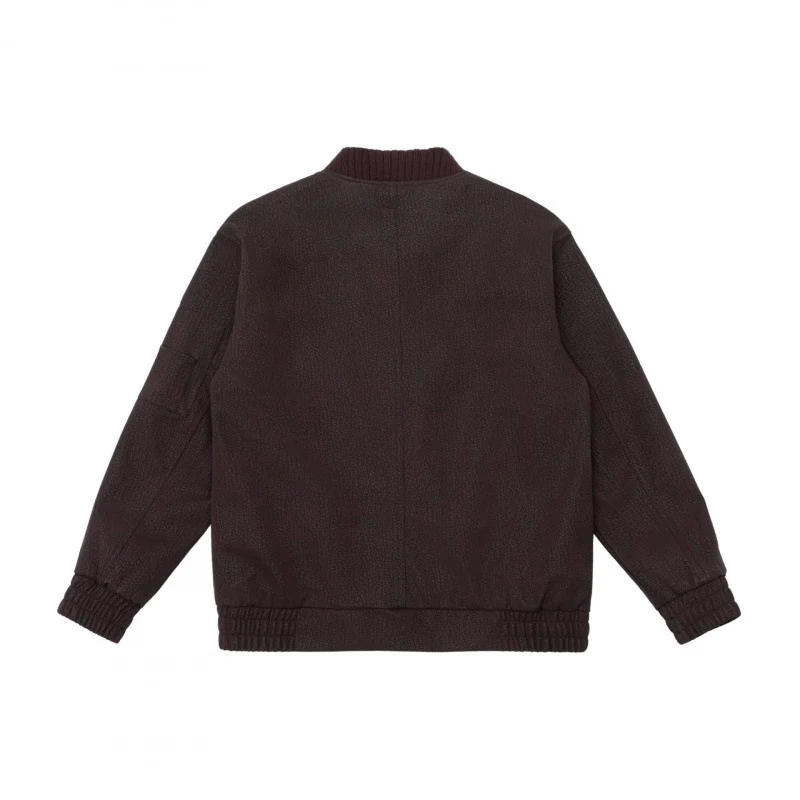Herren Boxy-Bomberjacke mit strukturiertem Canvas‑Look, geripptem Saum und Ärmeltasche Nord Taschen