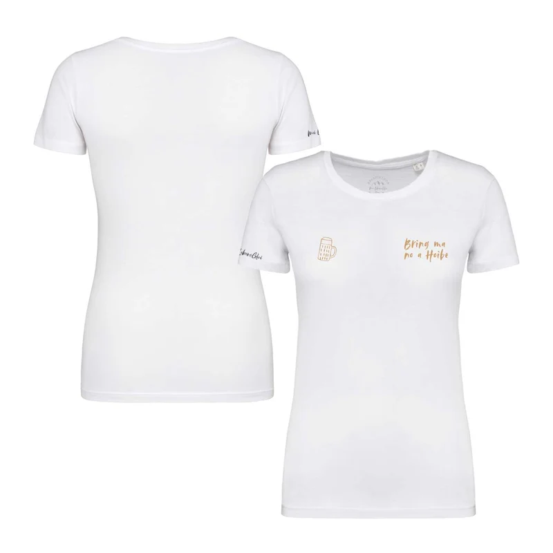 Damen T-Shirt "Bring ma no a Hoibe"