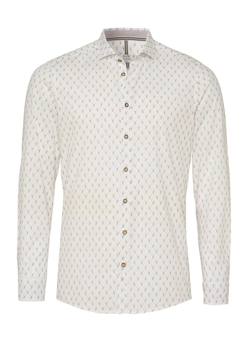 E42600-21196 - Tracht Hemd slim fit - beige