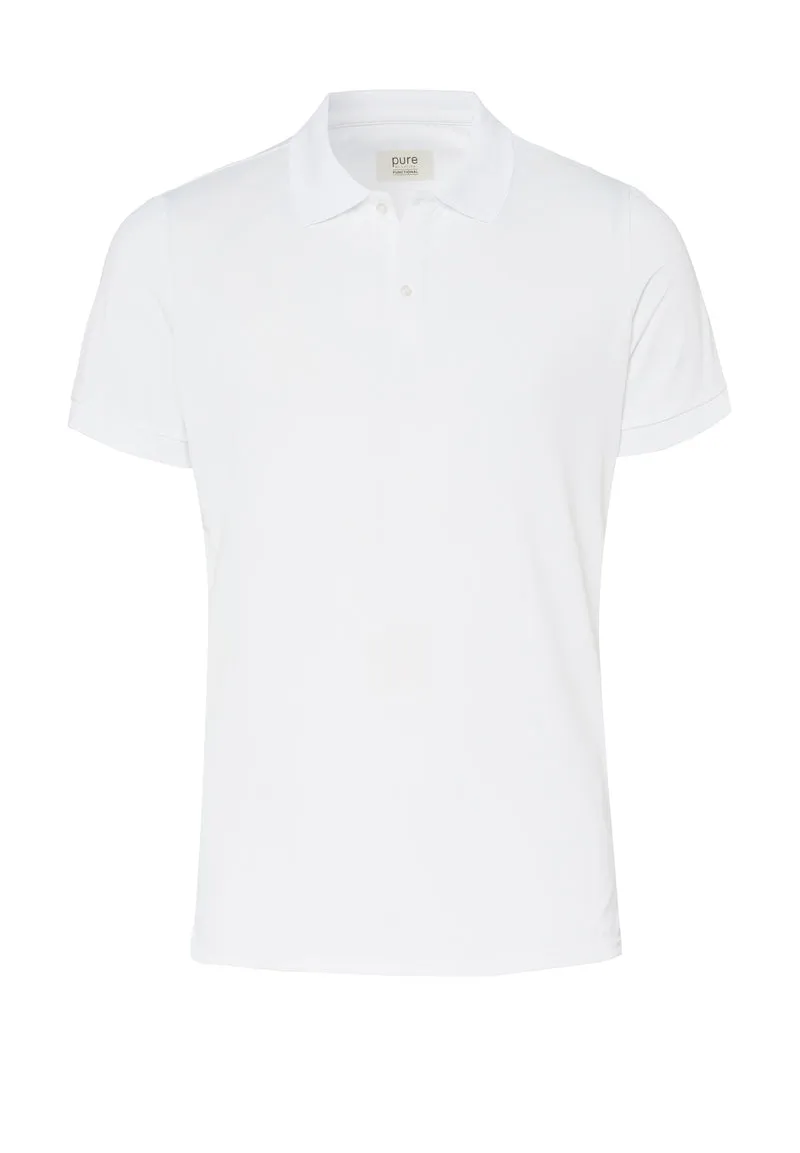 E31321-92933 - Functional Polo slim fit - weiss