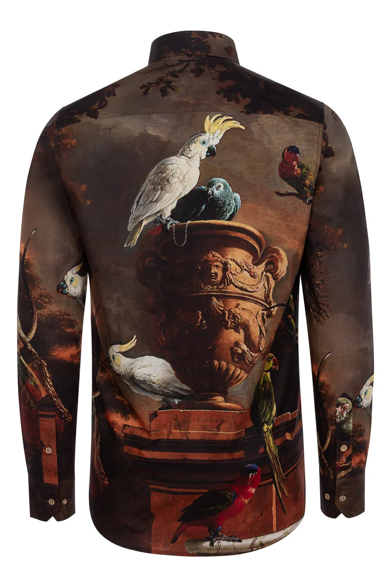 De Menagerie Print Long Sleeve Shirt for Men