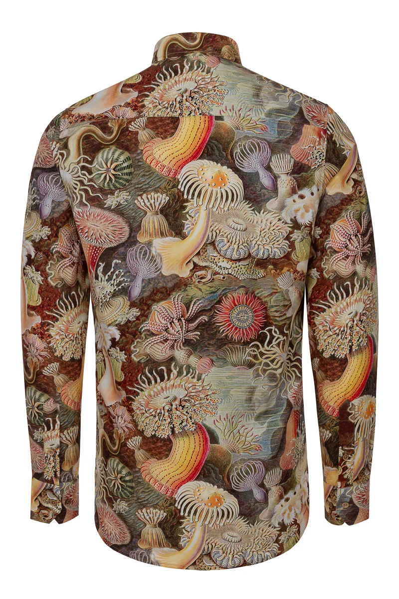 Actiniae by Ernst Haeckel Print Long Sleeve Shirt for Men