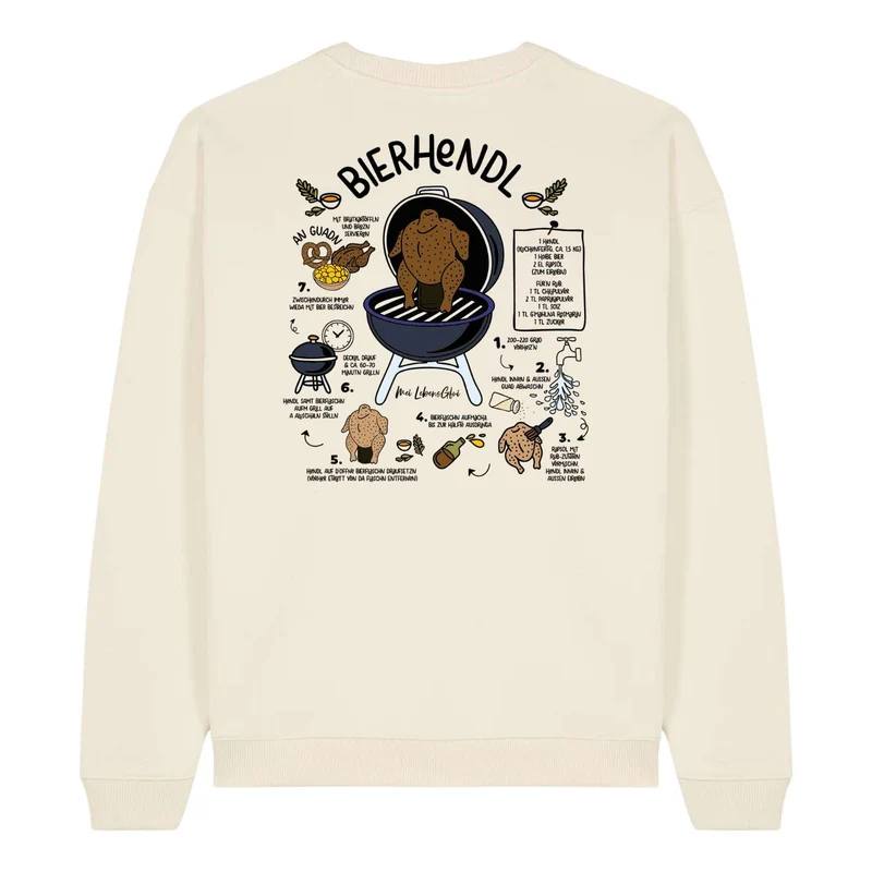 Unisex Rezept Pullover "Bierhendl"