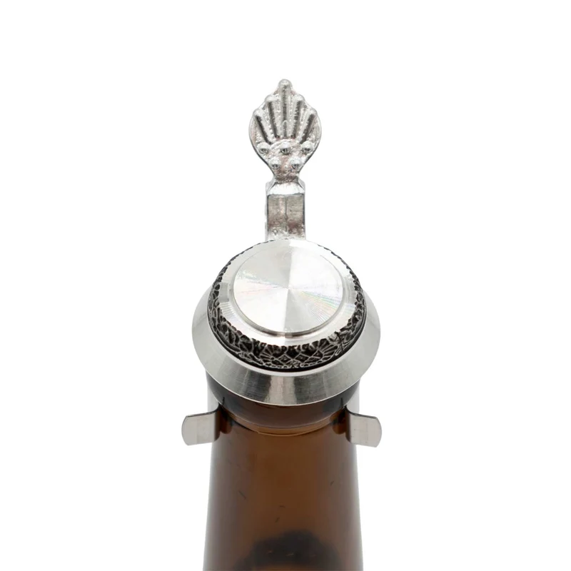 Bierflaschen Flachzinndeckel zum Aufstecken "Ornamente"
