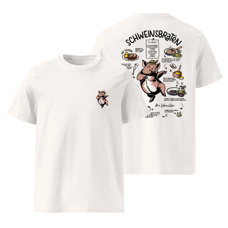 Herren Rezept T-Shirt "Schweinsbraten"