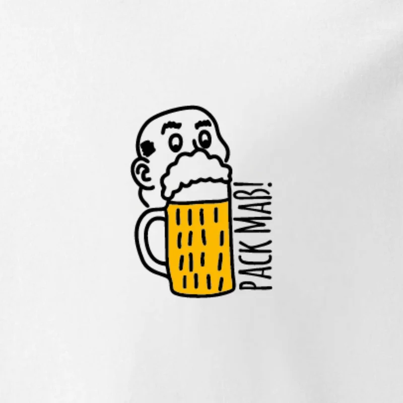 Herren Bier T-Shirt "Pack Maß"