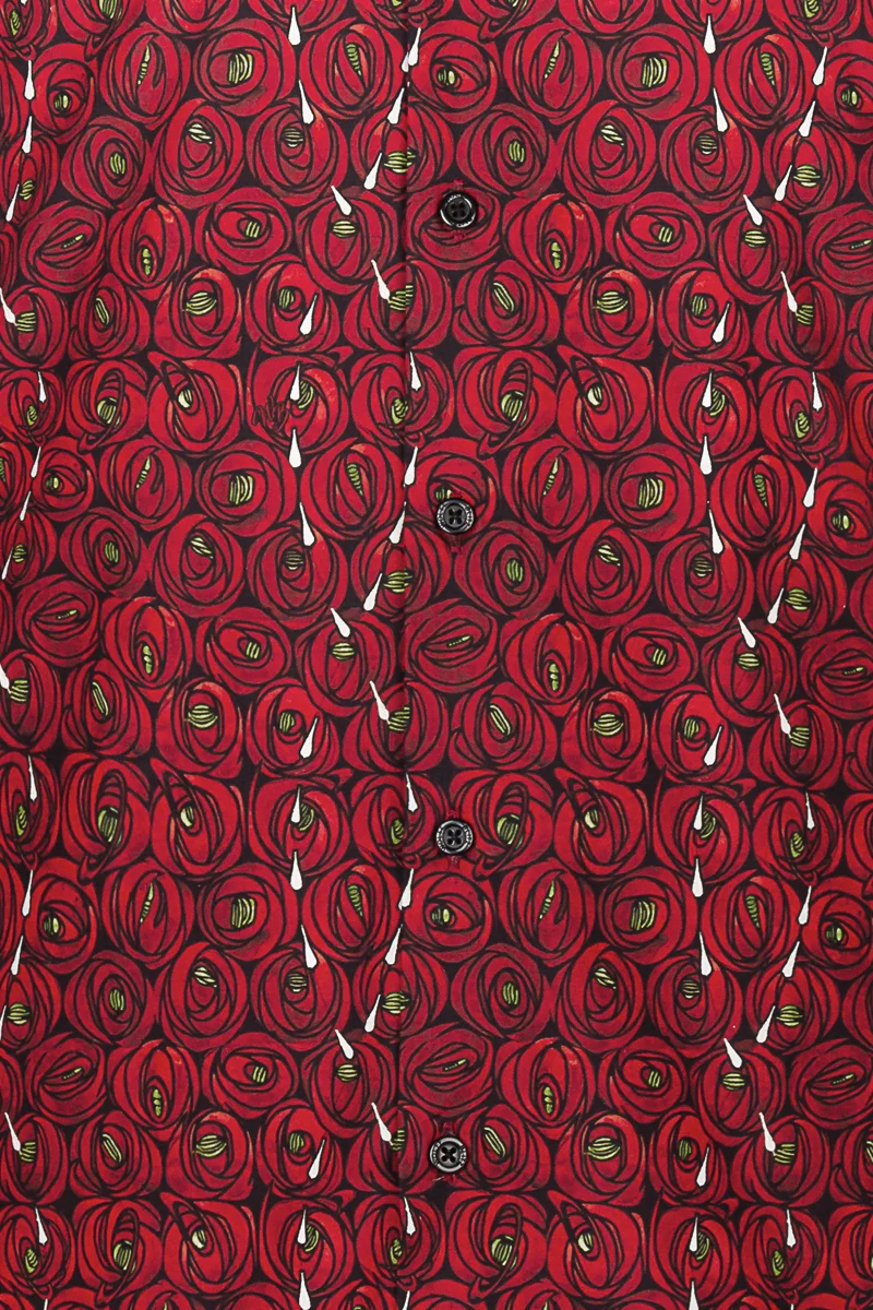 Rose and Teardrops - Rennie Mackintosh Print Long Sleeve Shirts for Men
