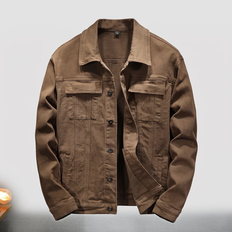 Herren Baumwoll-Utility-Jacke im Trucker-Schnitt mit Brustklappen und gerader Passform Nord Taschen