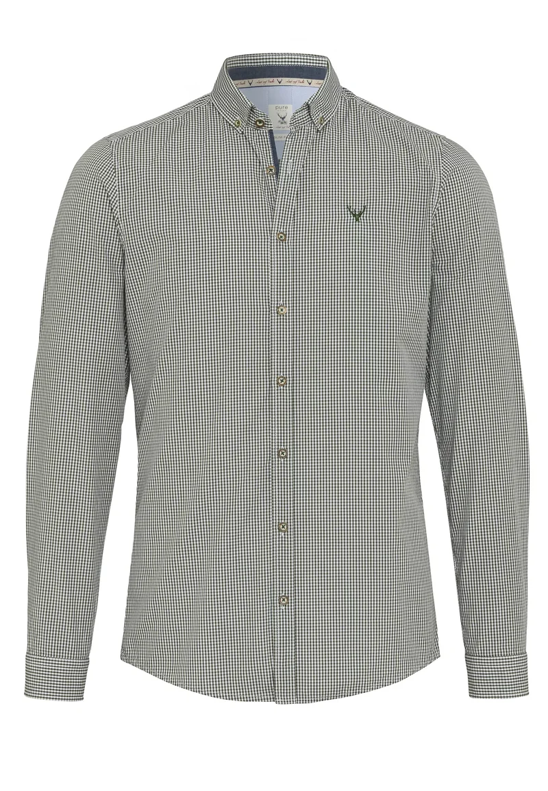 5017-21294 - Tracht Hemd Slim Fit - grün