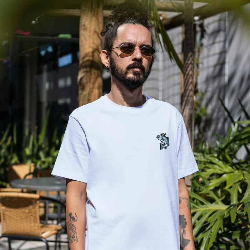 Herren T-Shirt "Boarischer Steckerlfisch"