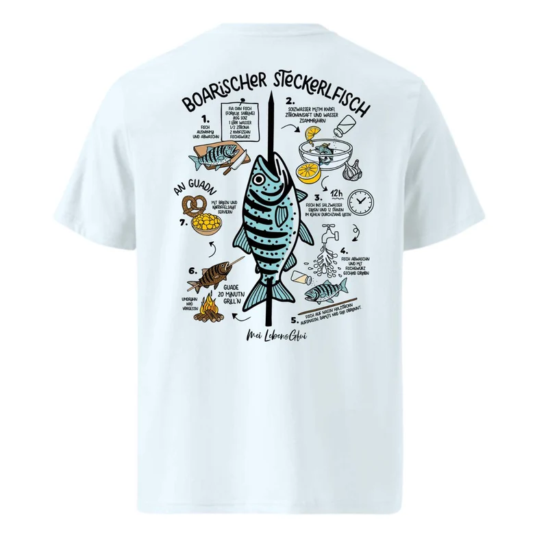 Herren T-Shirt "Boarischer Steckerlfisch"