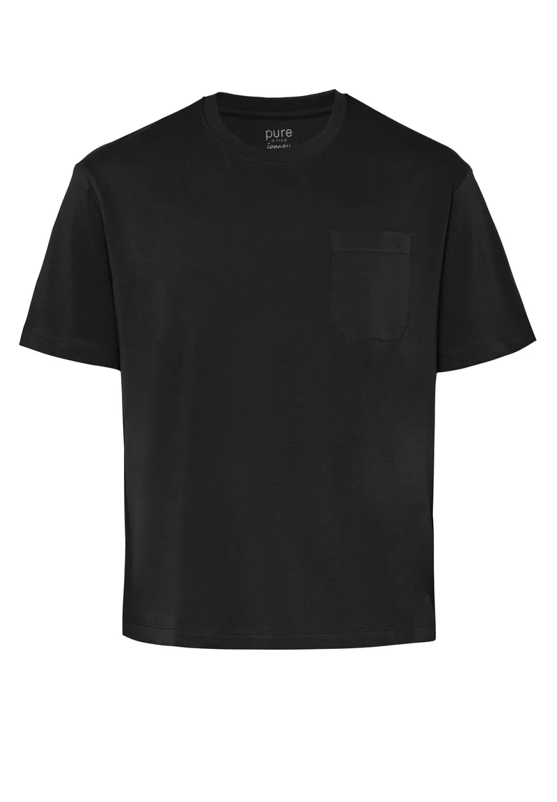 6009-92973 - T-Shirt Rundhals regular fit - schwarz
