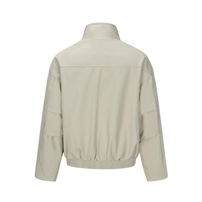 Herren Asymmetrische Kurzjacke mit Stehkragen, gesteppter Frontblende und elastischem Saum Nord Taschen