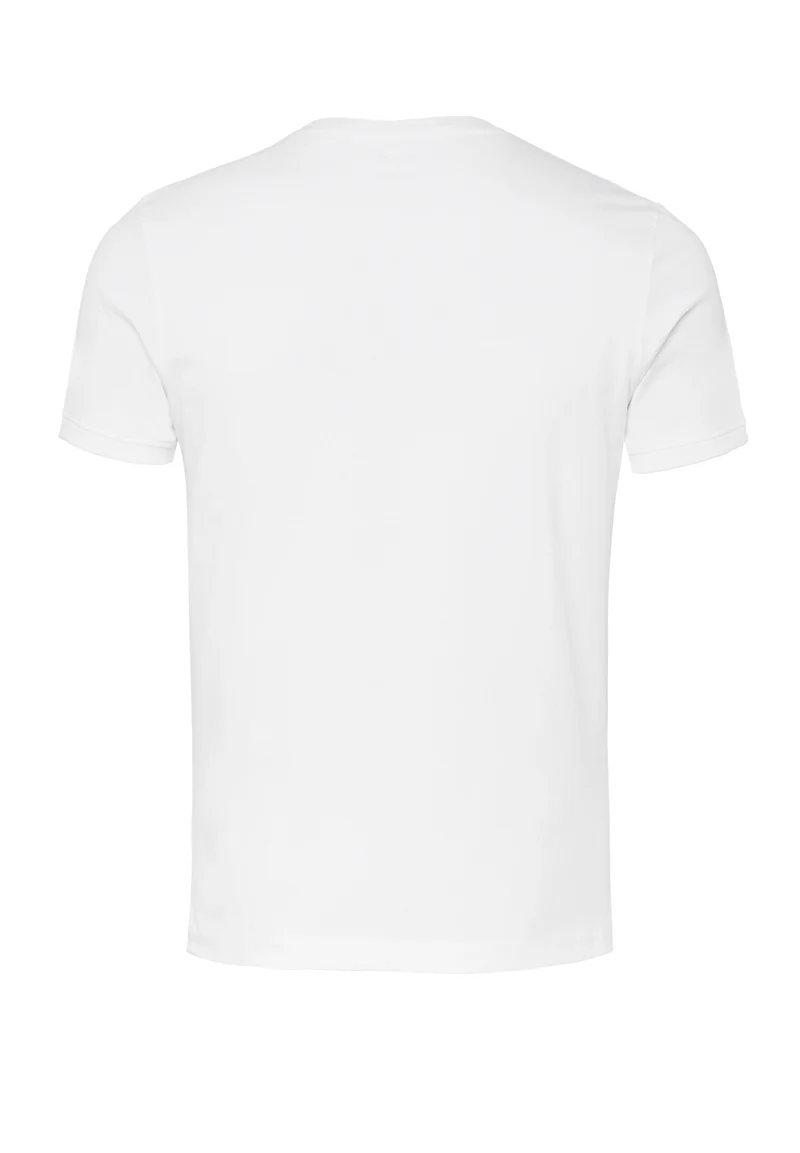 6007-92975 - T-Shirt Rundhals slim fit - weiss