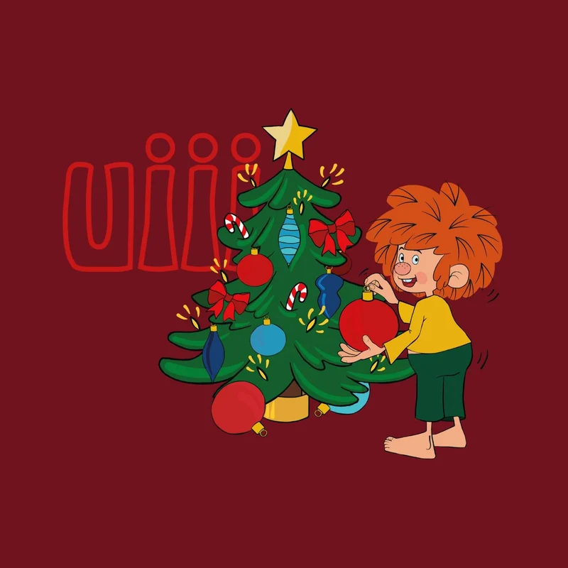 ®Pumuckl Kinder T-Shirt "uiii Weihnachten"