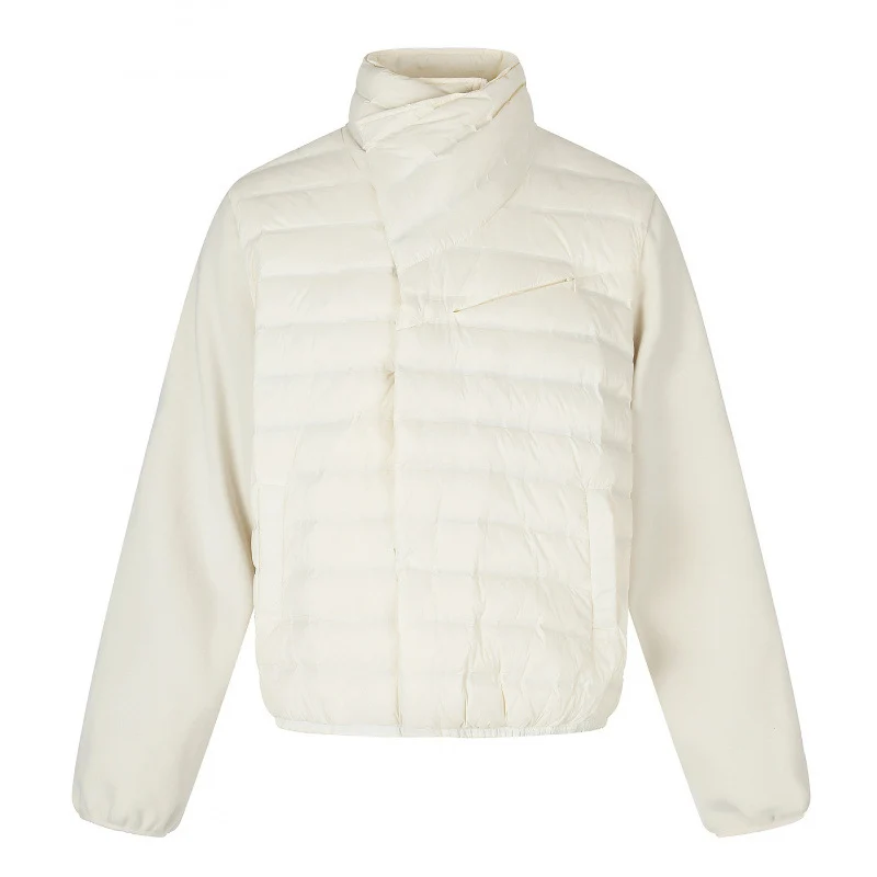 Damen Leichte Hybrid‑Steppjacke mit gesteppter Front und Fleeceärmeln Nord Taschen