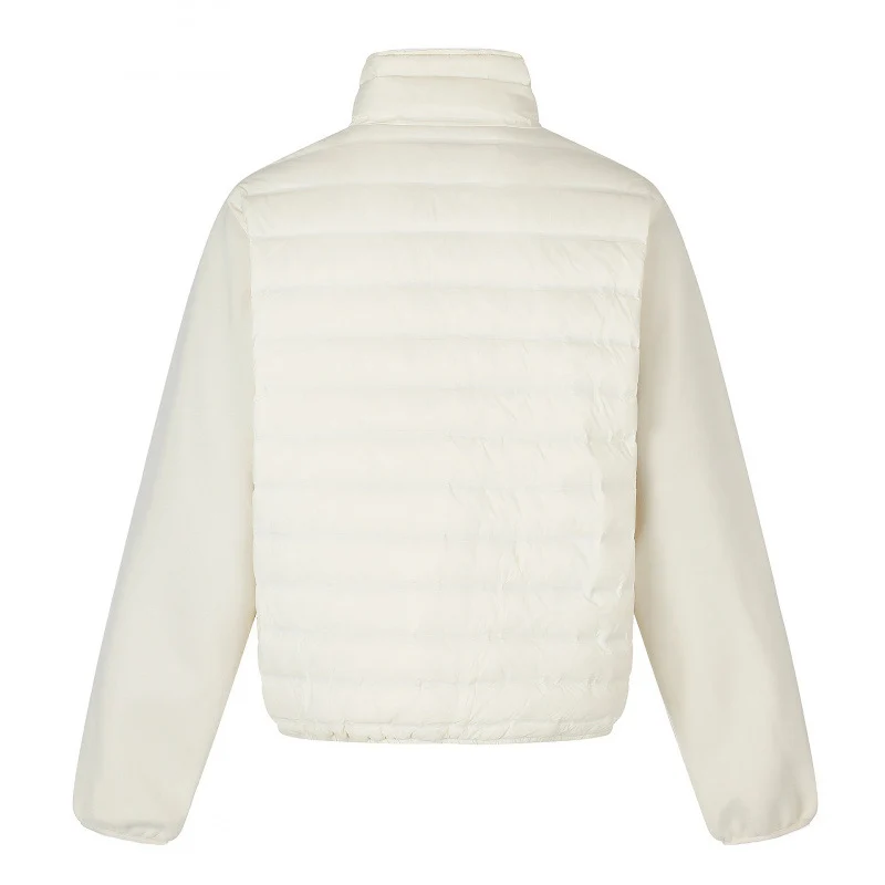 Damen Leichte Hybrid‑Steppjacke mit gesteppter Front und Fleeceärmeln Nord Taschen