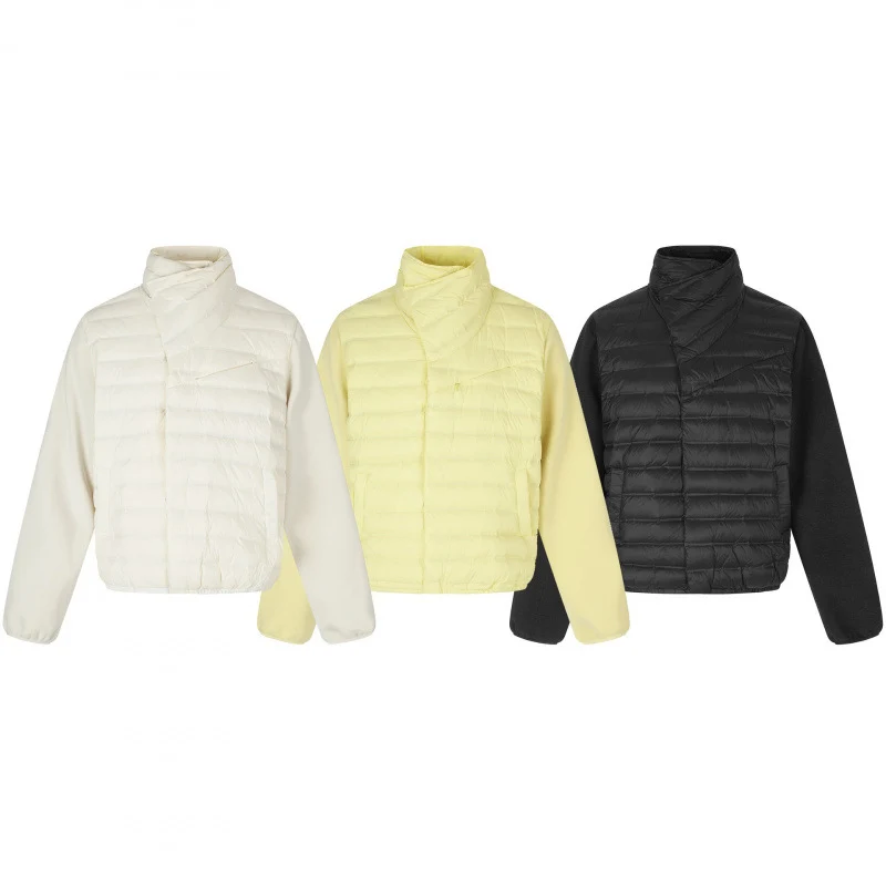 Damen Leichte Hybrid‑Steppjacke mit gesteppter Front und Fleeceärmeln Nord Taschen