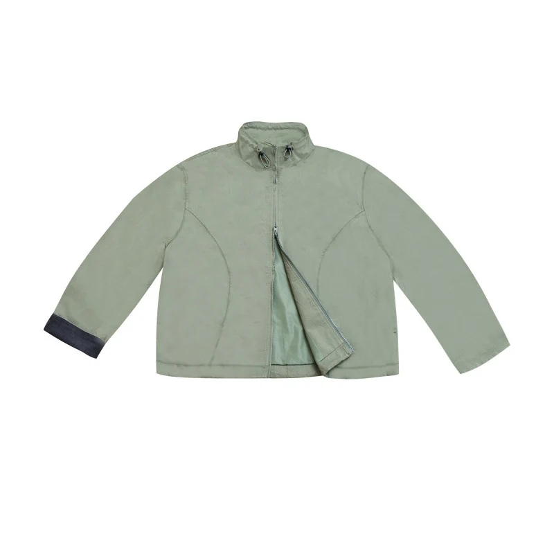Damen Kurzjacke im Utility-Look mit Stehkragen und verdecktem Reißverschluss Nord Taschen