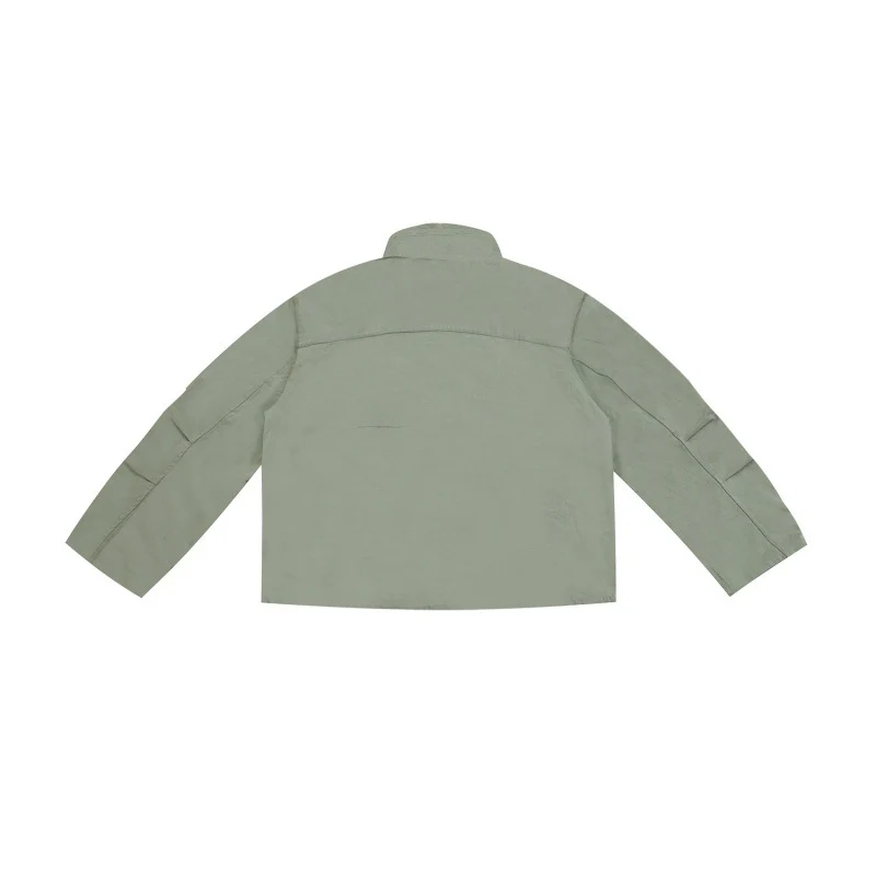 Damen Kurzjacke im Utility-Look mit Stehkragen und verdecktem Reißverschluss Nord Taschen