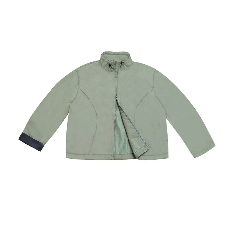 Damen Kurzjacke im Utility-Look mit Stehkragen und verdecktem Reißverschluss Nord Taschen