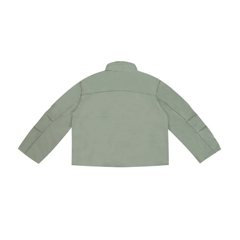 Damen Kurzjacke im Utility-Look mit Stehkragen und verdecktem Reißverschluss Nord Taschen