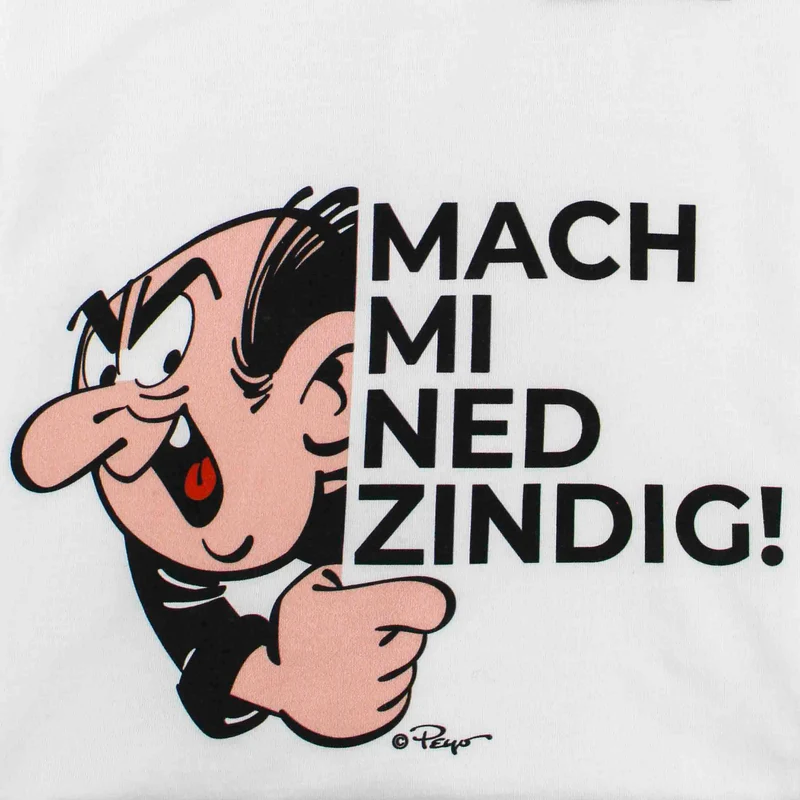®Die Schlümpfe Damen T-Shirt "Mach mi ned zindig"
