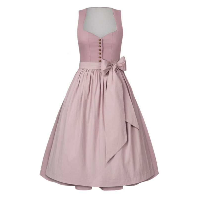 Dirndl Liga Di Bavaria Pastell Rosa Gold 70cm