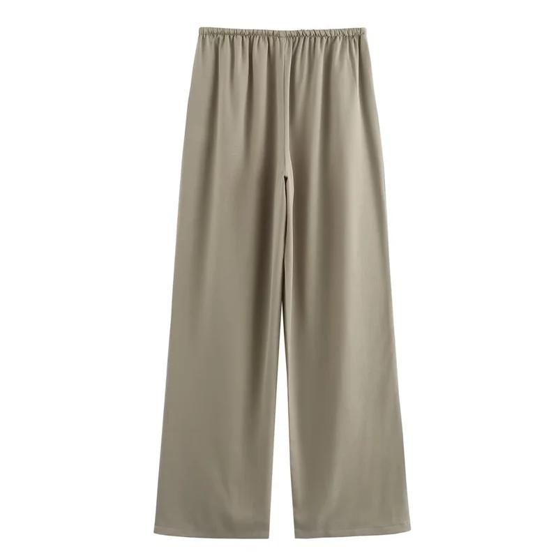 Damen weite Lounge‑Hose mit elastischem Tunnelzugbund und Eingrifftaschen Nord Taschen